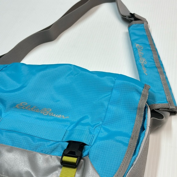 Eddie Bauer Daisy Shoulder Messenger Blue Laptop Bag - Picture 11 of 14